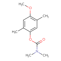 Chemical structure of 4-methoxy-2,5-dimethylphenyl N,N-dimethylcarbamate - CSSB21432555924
