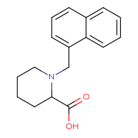 Chemical structure of 1-[(naphthalen-1-yl)methyl]piperidine-2-carboxylic acid - CSSB00053348253