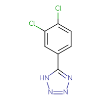 Chemical structure of 5-(3,4-dichlorophenyl)-1H-1,2,3,4-tetrazole - CSSB00011218597