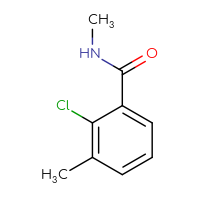Chemical structure of 2-chloro-N,3-dimethylbenzamide - CSSB00013045053