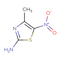 Chemical structure of 4-methyl-5-nitro-1,3-thiazol-2-amine - CSSB00000076976