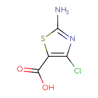 Chemical structure of 2-amino-4-chloro-1,3-thiazole-5-carboxylic acid - CSSB00013120071