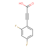 Chemical structure of 3-(2,4-difluorophenyl)prop-2-ynoic acid - CSSB00000700495