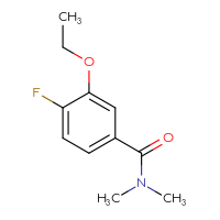 Chemical structure of 3-ethoxy-4-fluoro-N,N-dimethylbenzamide - CSSB15025064053