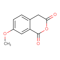 Chemical structure of 7-methoxy-3,4-dihydro-1H-2-benzopyran-1,3-dione - CSSB00009832541