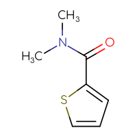Chemical structure of N,N-dimethylthiophene-2-carboxamide - CSSB00000159634