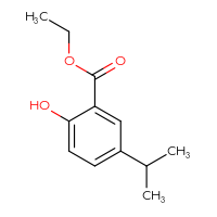 Chemical structure of ethyl 2-hydroxy-5-(propan-2-yl)benzoate - CSSB00000057770