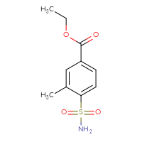 Chemical structure of ethyl 3-methyl-4-sulfamoylbenzoate - CSSB01994386601