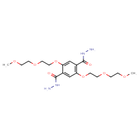 Chemical structure of 2,5-bis[2-(2-methoxyethoxy)ethoxy]benzene-1,4-dicarbohydrazide - CSSB20465137090