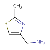 Chemical structure of 1-(2-methyl-1,3-thiazol-4-yl)methanamine - CSSB00000174960