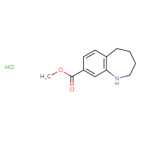 Chemical structure of methyl 2,3,4,5-tetrahydro-1H-1-benzazepine-8-carboxylate hydrochloride - CSSB20963518120