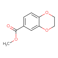 Chemical structure of methyl 2,3-dihydro-1,4-benzodioxine-6-carboxylate - CSSB00000149866