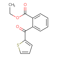 Chemical structure of ethyl 2-(thiophene-2-carbonyl)benzoate - CSSB00103833944