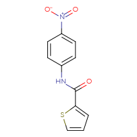 Chemical structure of N-(4-nitrophenyl)thiophene-2-carboxamide - CSSB00000390048