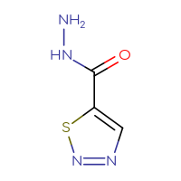 Chemical structure of 1,2,3-thiadiazole-5-carbohydrazide - CSSB00011308291