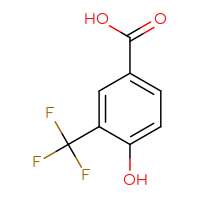 Chemical structure of 4-hydroxy-3-(trifluoromethyl)benzoic acid - CSSB00011217958