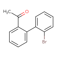 Chemical structure of 1-{2'-bromo-[1,1'-biphenyl]-2-yl}ethan-1-one - CSSB00013025006
