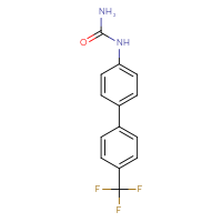 Chemical structure of [4'-(trifluoromethyl)-[1,1'-biphenyl]-4-yl]urea - CSSB01411000592