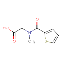 Chemical structure of 2-[N-methyl-1-(thiophen-2-yl)formamido]acetic acid - CSSB00000194995