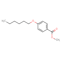 Chemical structure of methyl 4-(hexyloxy)benzoate - CSSB00000246906