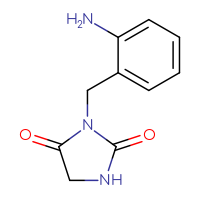 Chemical structure of 3-[(2-aminophenyl)methyl]imidazolidine-2,4-dione - CSSB00000741293