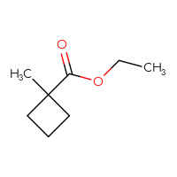 Chemical structure of ethyl 1-methylcyclobutane-1-carboxylate - CSSB00010271972