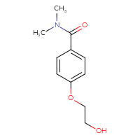 Chemical structure of 4-(2-hydroxyethoxy)-N,N-dimethylbenzamide - CSSB00103307965