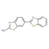 Chemical structure of 6-(1,3-benzothiazol-2-yl)-2-methyl-1,3-benzothiazole - CSSB14823829124