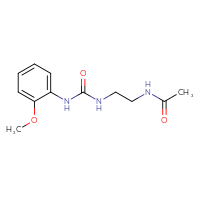 Chemical structure of N-(2-{[(2-methoxyphenyl)carbamoyl]amino}ethyl)acetamide - CSSB00103800707