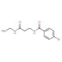 Chemical structure of 3-[(4-bromophenyl)formamido]-N-ethylpropanamide - CSSB00000250560