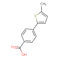 Chemical structure of 4-(5-methylthiophen-2-yl)benzoic acid - CSSB00012316611