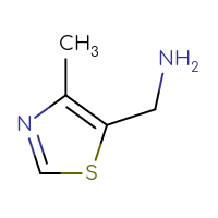 Chemical structure of 1-(4-methyl-1,3-thiazol-5-yl)methanamine - CSSB00000752186