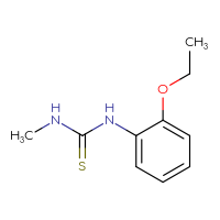 Chemical structure of 1-(2-ethoxyphenyl)-3-methylthiourea - CSSB00000166070