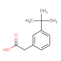Chemical structure of 2-(3-tert-butylphenyl)acetic acid - CSSB00000096831