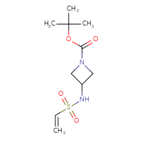Chemical structure of tert-butyl 3-ethenesulfonamidoazetidine-1-carboxylate - CSSB00153450204