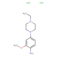 Chemical structure of 4-(4-ethylpiperazin-1-yl)-2-methoxyaniline dihydrochloride - CSSB00000729443