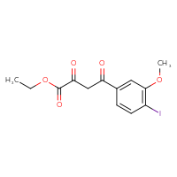 Chemical structure of ethyl 4-(4-iodo-3-methoxyphenyl)-2,4-dioxobutanoate - CSSB21495852113