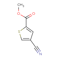 Chemical structure of methyl 4-cyanothiophene-2-carboxylate - CSSB00000082180
