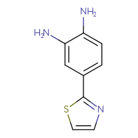 Chemical structure of 4-(1,3-thiazol-2-yl)benzene-1,2-diamine - CSSB00009983814