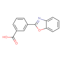 Chemical structure of 3-(1,3-benzoxazol-2-yl)benzoic acid - CSSB00000510004