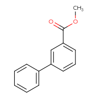 Chemical structure of methyl [1,1'-biphenyl]-3-carboxylate - CSSB00010733175