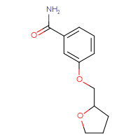 Chemical structure of 3-[(oxolan-2-yl)methoxy]benzamide - CSSB00000026446