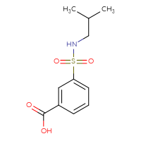 Chemical structure of 3-[(2-methylpropyl)sulfamoyl]benzoic acid - CSSB00000256741