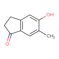 Chemical structure of 5-hydroxy-6-methyl-2,3-dihydro-1H-inden-1-one - CSSB00009878007