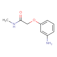 Chemical structure of 2-(3-aminophenoxy)-N-methylacetamide - CSSB00000738647