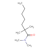 Chemical structure of N,N,2,2-tetramethylheptanamide - CSSB00020021562