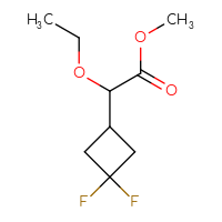 Chemical structure of methyl 2-(3,3-difluorocyclobutyl)-2-ethoxyacetate - CSSB06656464674