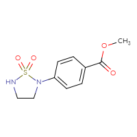 Chemical structure of methyl 4-(1,1-dioxo-1λ⁶,2,5-thiadiazolidin-2-yl)benzoate - CSSB00134544396