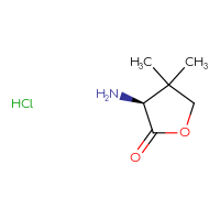 Chemical structure of (3S)-3-amino-4,4-dimethyloxolan-2-one hydrochloride - CSSB00102954740