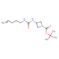 Chemical structure of tert-butyl 3-{[(pent-4-en-1-yl)carbamoyl]amino}azetidine-1-carboxylate - CSSB02032086582